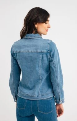 Veste En Jean Bleach 5 Veste En Jean Bleach -Haute couture k veste en jean bleach armand thiery femme BLEU CIEL back 60