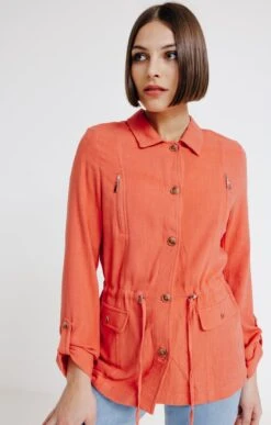 Veste Fluide Mélange Lin
