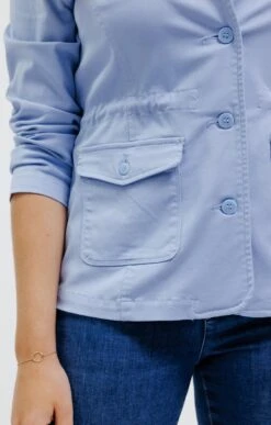 Veste Saharienne En Coton Et Tencel 10 Veste Saharienne En Coton Et Tencel -Haute couture k veste saharienne en coton et tencel affinites BLEU CIEL d2 60