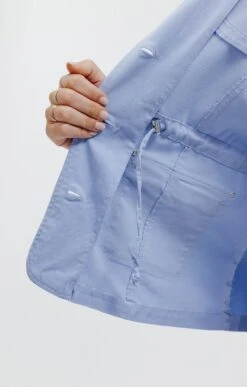 Veste Saharienne En Coton Et Tencel 11 Veste Saharienne En Coton Et Tencel -Haute couture k veste saharienne en coton et tencel affinites BLEU CIEL d3 60